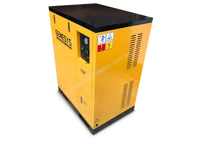 Click to view full size photos Silenced Piston Air Compressor- Electric 48 CFM