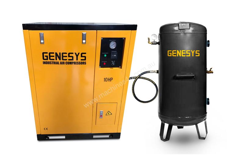 Click to view full size photos Silenced Piston Air Compressor- Electric 48 CFM