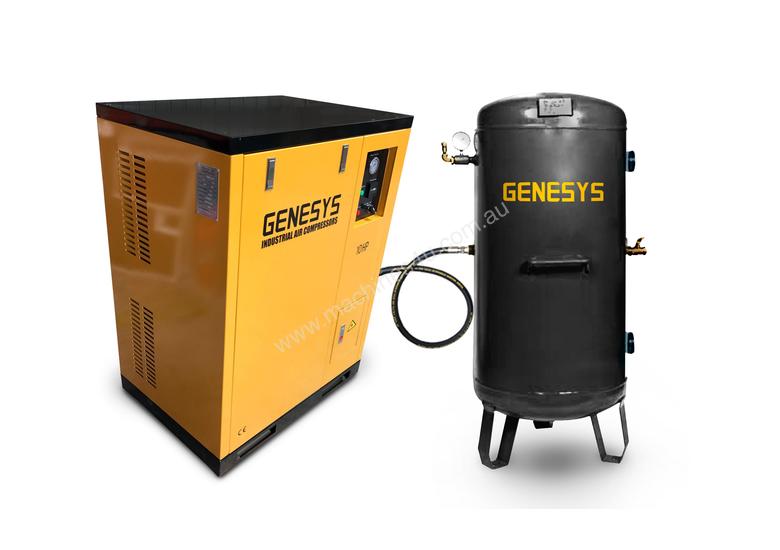 Click to view full size photos Silenced Piston Air Compressor- Electric 48 CFM