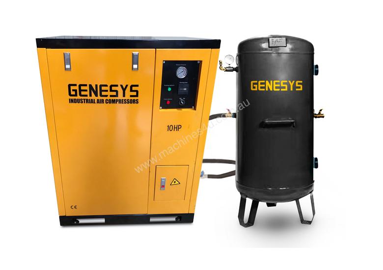Click to view full size photos Silenced Piston Air Compressor- Electric 48 CFM