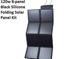 12V 120W 8-Panel Foldable Black Silicon Solar Pane - picture0' - Click to enlarge