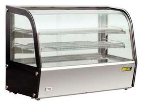 Apuro Heated Countertop Curved Glass Display Cabinet - 160Ltr - picture0' - Click to enlarge