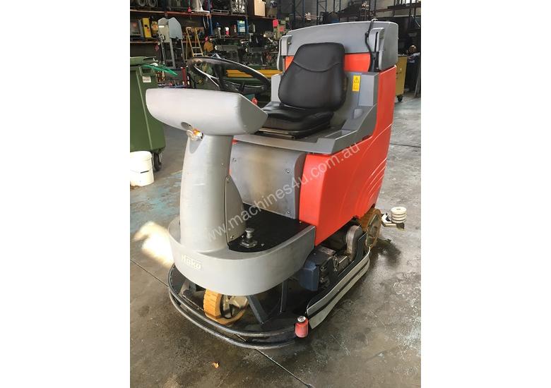 caption Hako Floor Sweeper Hakomatic Ride On Scrubber B115 R Battery Electric