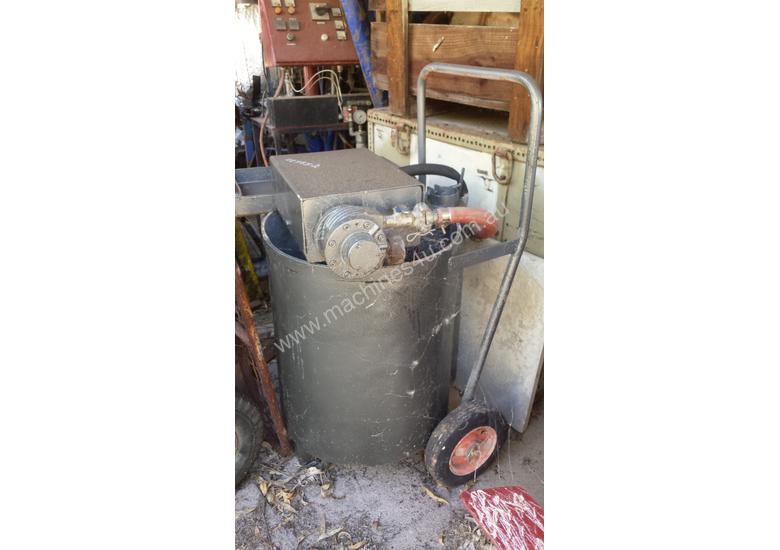 caption GROUT PUMP AND MIXER