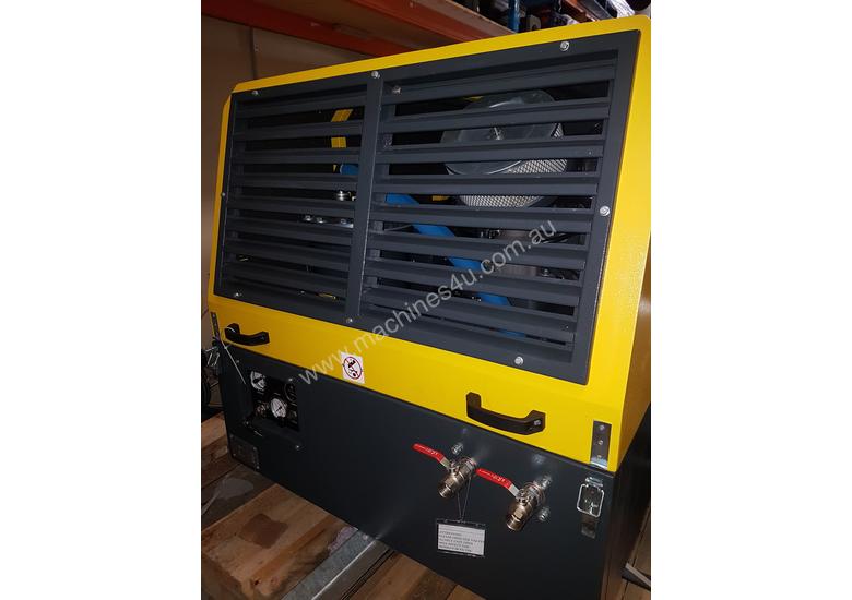 caption Diesel Portable Air Compressor 185cfm 102psi WENDEL KOMPRESSOREN