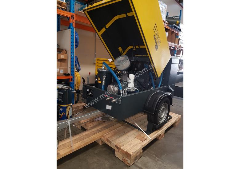 caption Diesel Portable Air Compressor 185cfm 102psi WENDEL KOMPRESSOREN
