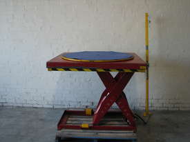 Safetech 900kg Scissor Lift Table with Turntable - 1300 x 1150 mm - picture0' - Click to enlarge