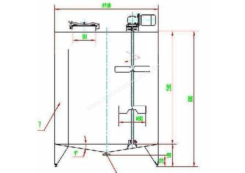 caption 10,000L Storage Tank with Stirrer