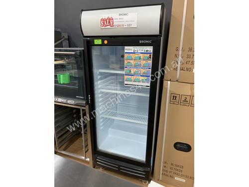Refrigeration Clearance - Bromic 215L Glass Door Chiller with Lightbox