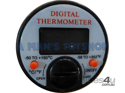 THERMOMETER DIGITAL AIR CON S/STEEL