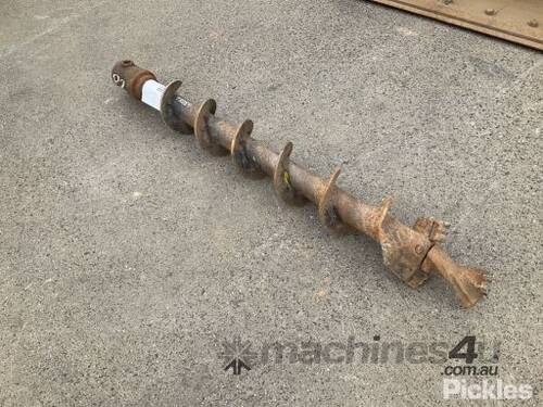 150mm Auger Drill Bit 65mm Round Drive Used - Various Marks and Scratches
