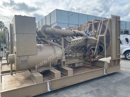  CUMMINS KTTA 38 G DIESEL GENERATORS 1100 KVA STANDBY 5 AVAILABLE , EX GOVERMENT STANDBY USE ONLY 