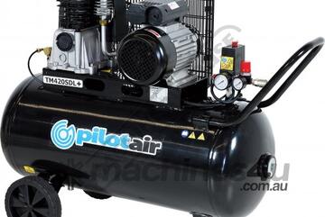 TM420SDL+ Pilot Air Compressor 100 Litre Tank / 3hp 12.9cfm / 365lpm Piston Displacement