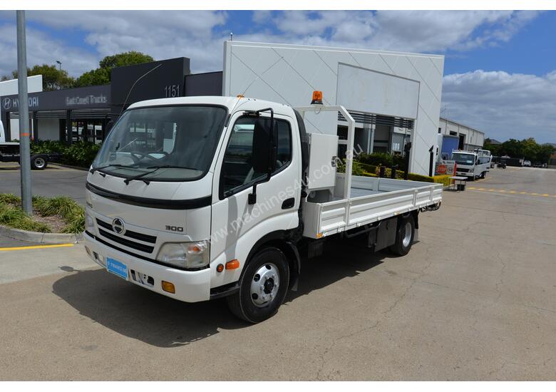 caption 2008 HINO DUTRO 300 - Tray Truck - Tray Top Drop Sides