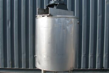 Jacketed Stainless Steel Tank with Mixer - 585L