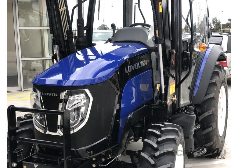 caption TANNERTRACK - LOVOL M604 60HP Cabin Tractor inc Loader & 4in1 Bucket
