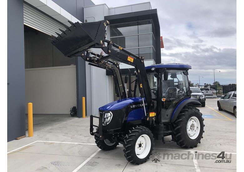 caption TANNERTRACK - LOVOL M604 60HP Cabin Tractor inc Loader & 4in1 Bucket