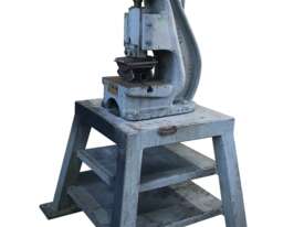 AP Lever Fly Press Bearing Press on Steel Table - Used Item - picture0' - Click to enlarge