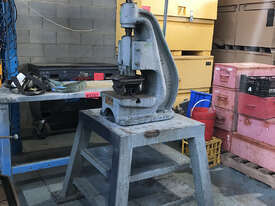 AP Lever Fly Press Bearing Press on Steel Table - Used Item - picture1' - Click to enlarge