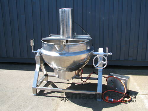 Stainless Steel Tilting Electric Jacketed Cooker Kettle Mixer - 300L