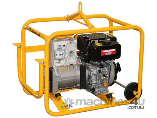 Crommelins Generator 3.8kW Yanmar Diesel Hirepack