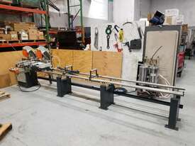 4500mm capacity twin mitre saw with infeed table - picture0' - Click to enlarge