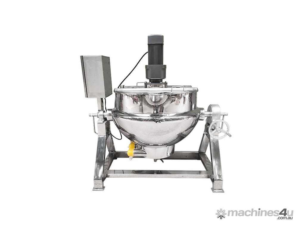 New Hundom Stainless Steel Tilting Electric Jacketed Cooker Kettle Pot Mixer 100L Commercial