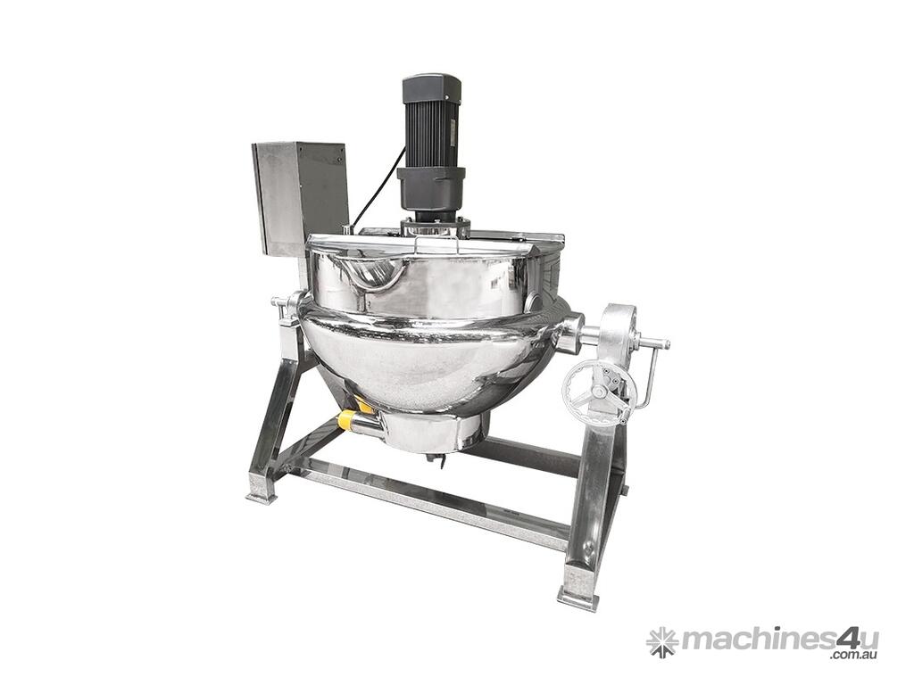 New Hundom Stainless Steel Tilting Electric Jacketed Cooker Kettle Pot Mixer 100L Commercial