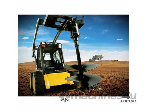 caption Digga Skid Steer Loader Auger Drives - Maximise Drilling Depth Without Extensions