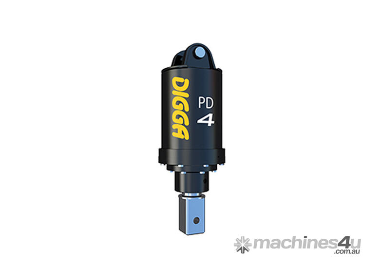 caption Digga Skid Steer Loader Auger Drives - Maximise Drilling Depth Without Extensions