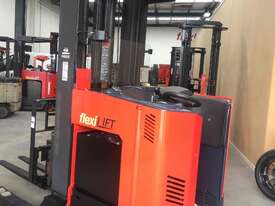 Toyota Raymond EASI R45TT Electric Stand on Reach truck- Refurbished  - picture0' - Click to enlarge