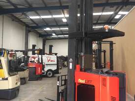 Toyota Raymond EASI R45TT Electric Stand on Reach truck- Refurbished  - picture0' - Click to enlarge