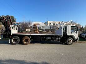 Truck Crane Truck Isuzu FVY 6x4 Hiab 8 Tonne 6m Tray 129879km 295HP Air Bag SN1541 1HQP444 - picture1' - Click to enlarge