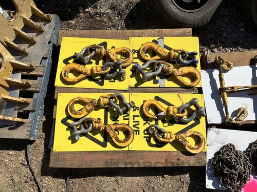 8 x Lifting Hooks and D Shackles