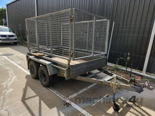 2003 Victorian Trailers 8x5 Tandem Axle Cage Box Trailer