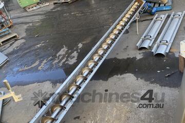 4.3m x 180mm helical stainless auger screw feeder conveyor elevator hopper OLIVE