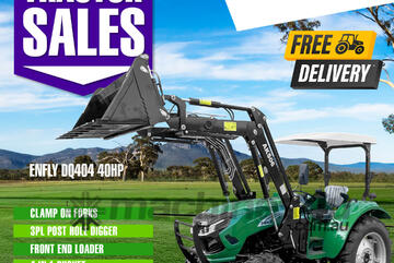 AgKing - Enfly 40HP Tractor ROPS 4WD DQ404 with FEL & 4in1 Bucket - WORKHORSE