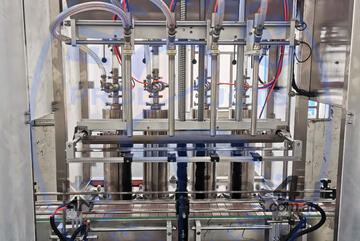 Flamingo 4-Head Servo-Driven 1000ml Piston Filler (All Stainless Steel contact parts / easy to opera