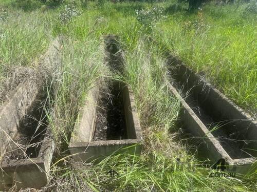 3 Concrete water troughs- approx 15ft x 2ft