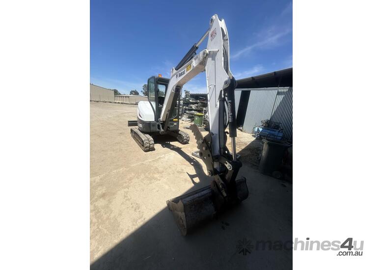 caption BOBCAT E35 LONG ARM EXCAVATOR