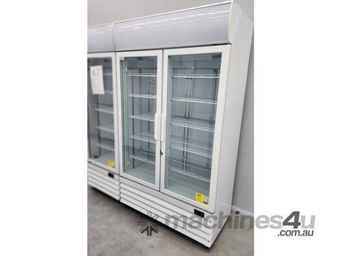 Thermaster Colourbond Upright Beverage Fridge 2 Doors White LG-1000P