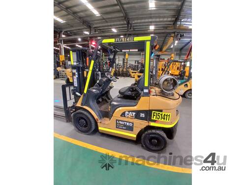 caption Used Cat 2.5T LPG Forklift - GP25NT-C
