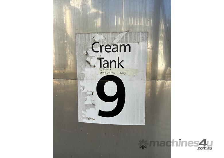 Insulated Stainless steel Cream tank,37kl capacity