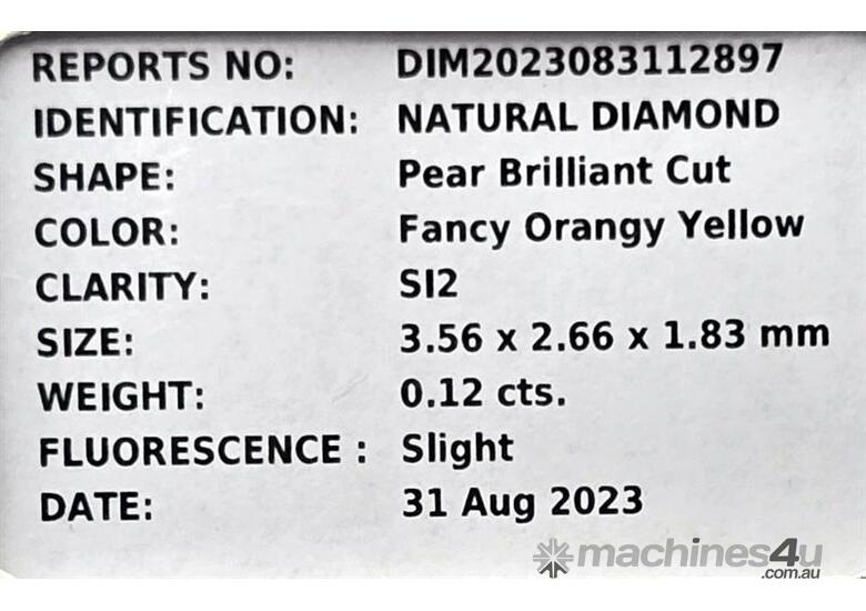 caption GEMLAB CERTIFIED COLOUR DIAMOND
