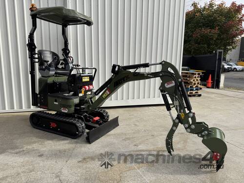 caption Mini Excavator 1.3 T HAIHONG CTX 8012 Pro Package Deal with 2 SPEED TRACKING!