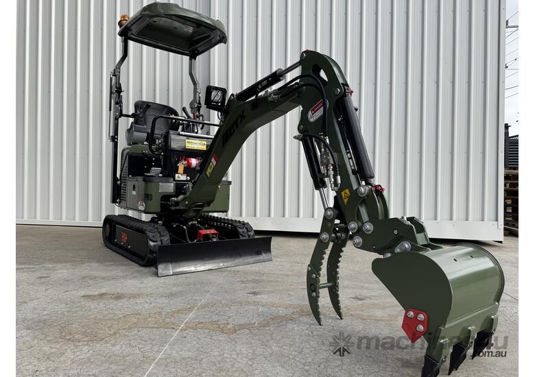caption Mini Excavator 1.3 T HAIHONG CTX 8012 Pro Package Deal with 2 SPEED TRACKING!