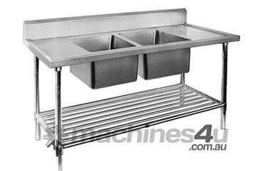 Modular System Double Centre Sink Bench With Pot Undershelf Dsb6 1200C/A