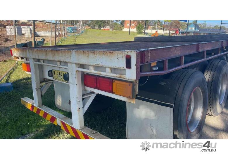 caption 1985 Freighter 40ft Flat Top Trailer