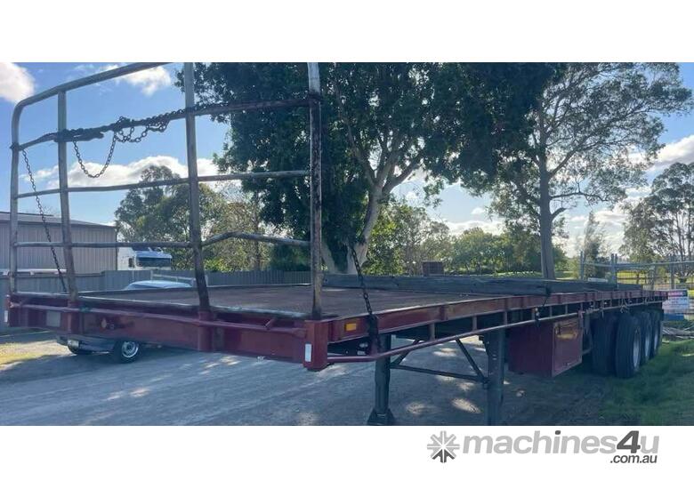caption 1985 Freighter 40ft Flat Top Trailer