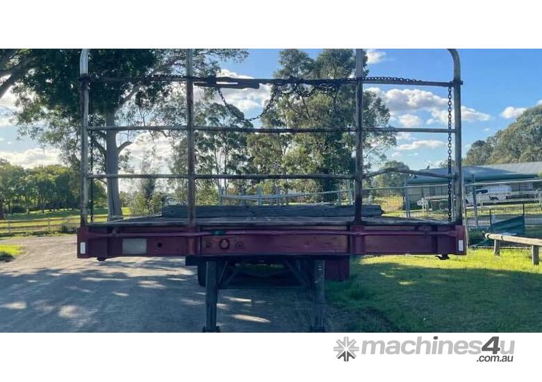 caption 1985 Freighter 40ft Flat Top Trailer